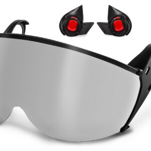 KASK Zen Plus Visor Kit FR visiiripaketti - Silver Mirror