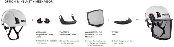 KASK  Zen Visor Adapters pari EasyClick visiirikiinnikkeet - Image 3